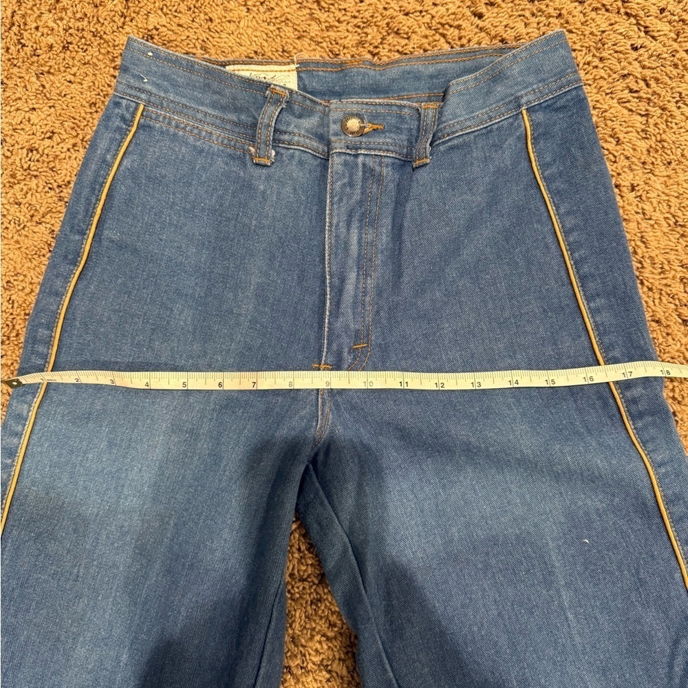 1970s L’Avion High-Rise Jeans | True Vintage Wide Leg Denim | Size 30M - Picture 8 of 8